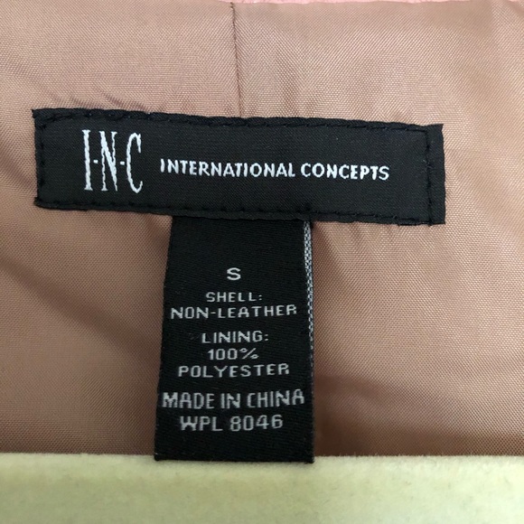 INC Faux Leather Moto Jacket - Picture 6 of 6
